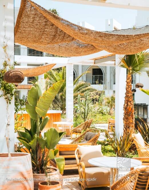 Voile coco à suspendre 4 points d'attache