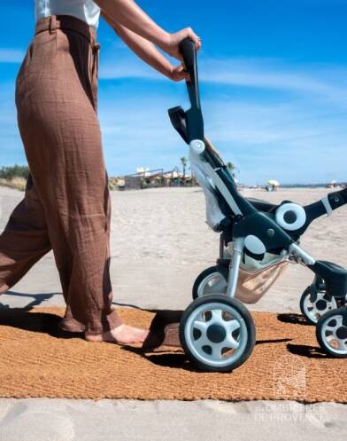 Chemin en coco pur plage pratique