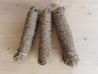 Lot de 3 bobines de corde en fibre de coco