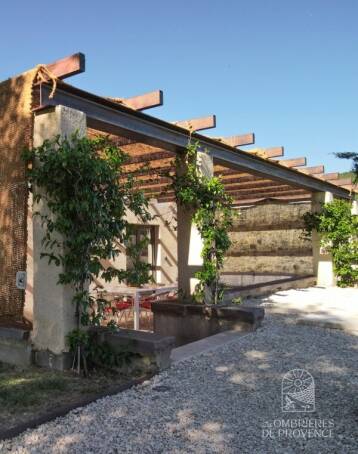 Toile coco pour pergola vue d'ensemble