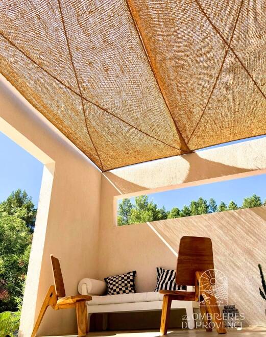 Voile coco à suspendre 4 points d'attache