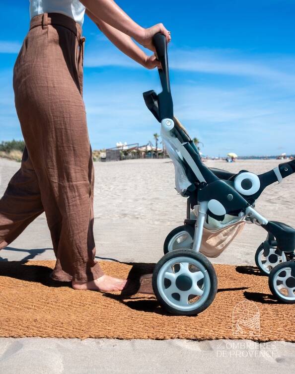 Chemin en coco pur plage pratique