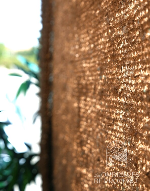 Brise vue dense en fibre de coco naturelle
