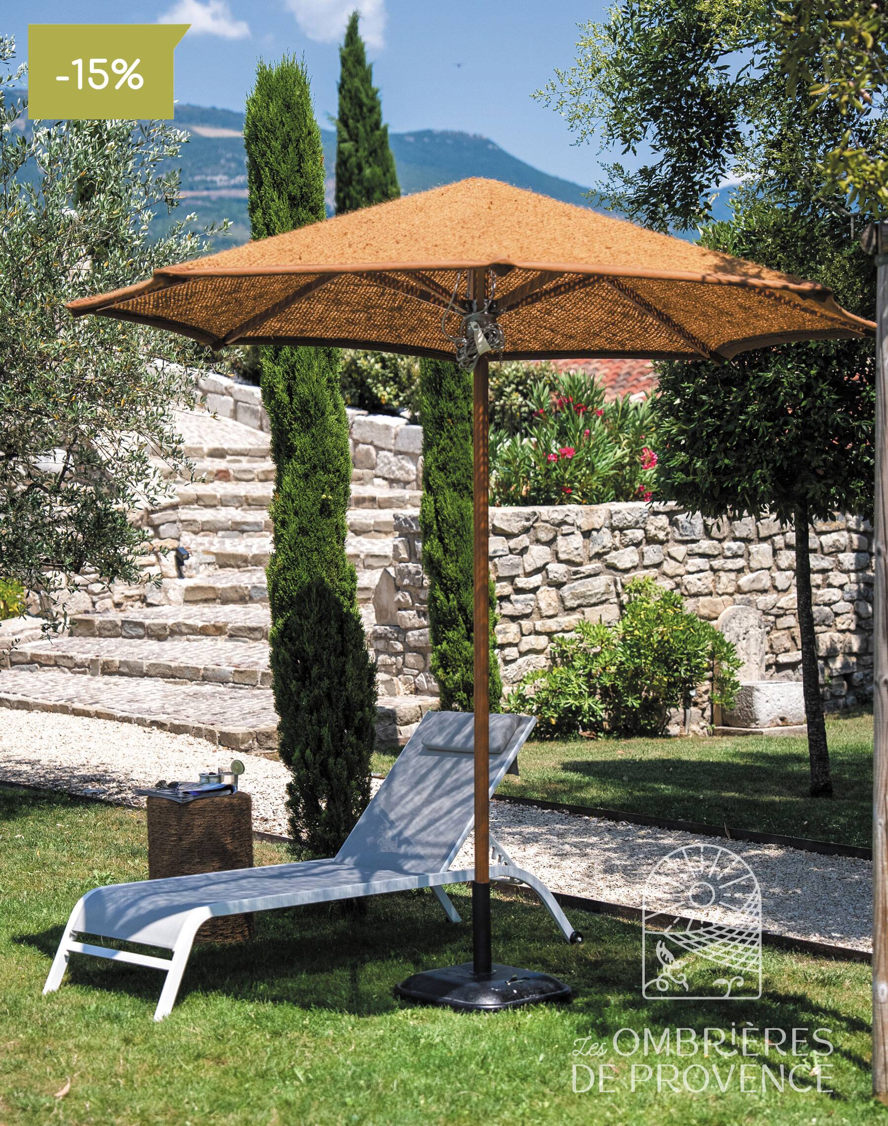 Parasol rond coco en promo