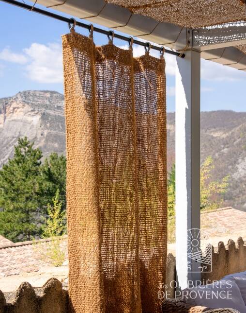 Rideaux à boucles profil coco