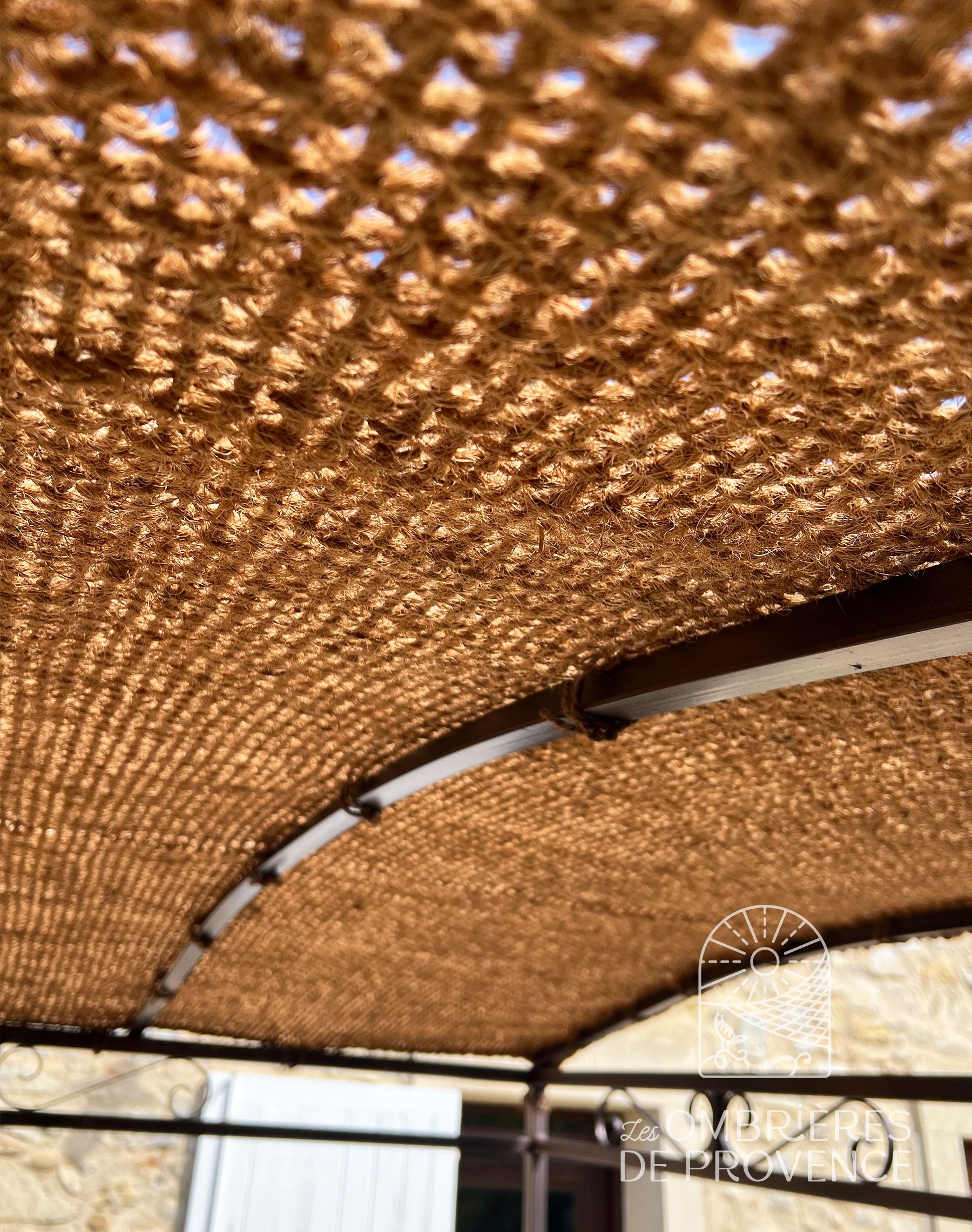 toile pour pergola en tissage coco naturel