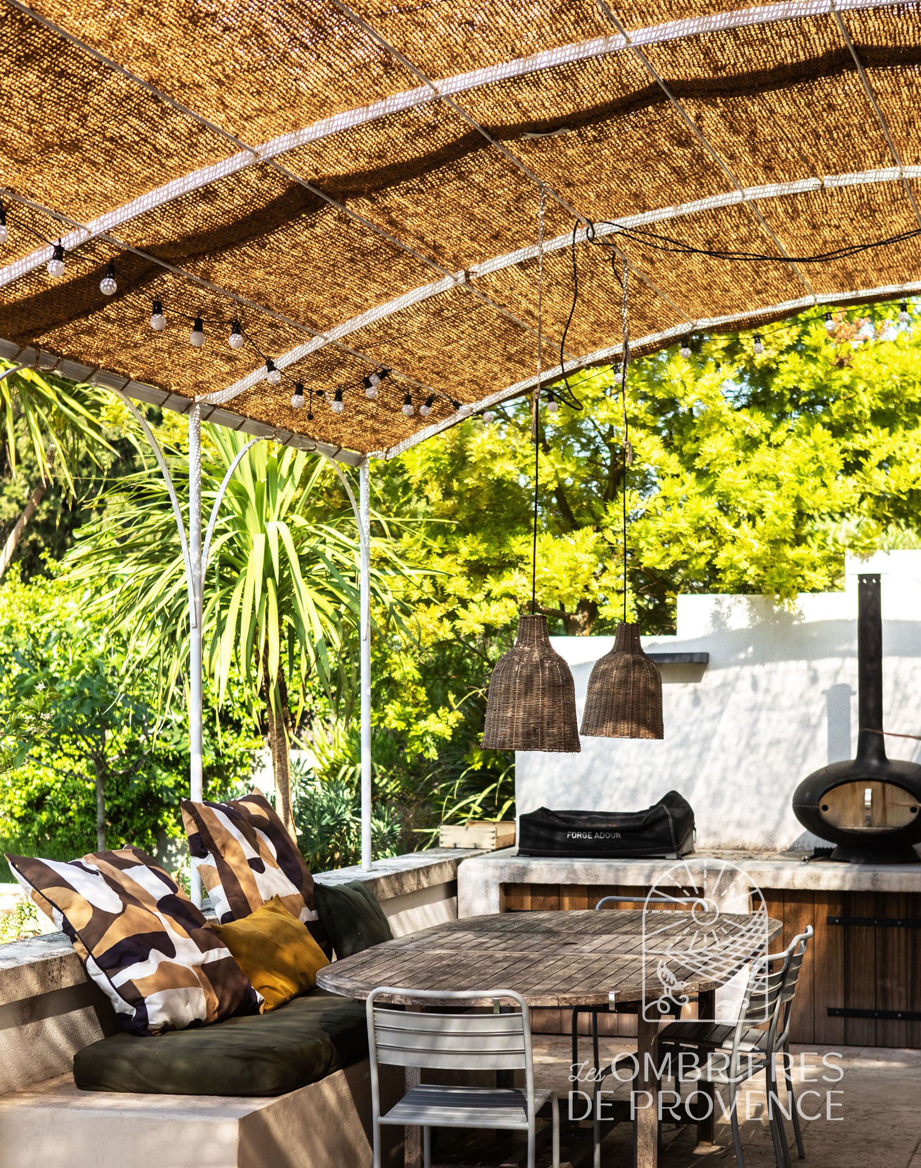 toile d'ombrage pour pergola en coco