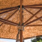 Parasol rectangulaire coco en détail