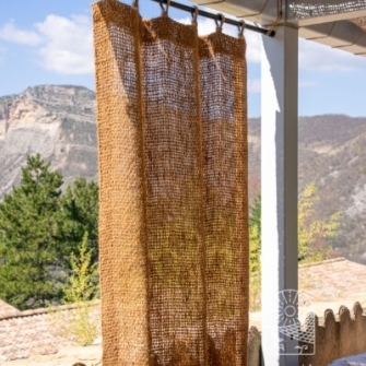 Rideaux à boucles profil coco