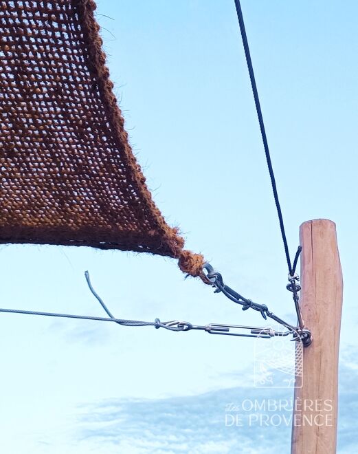 Ophangsysteem voor kokosdoek meerpunt