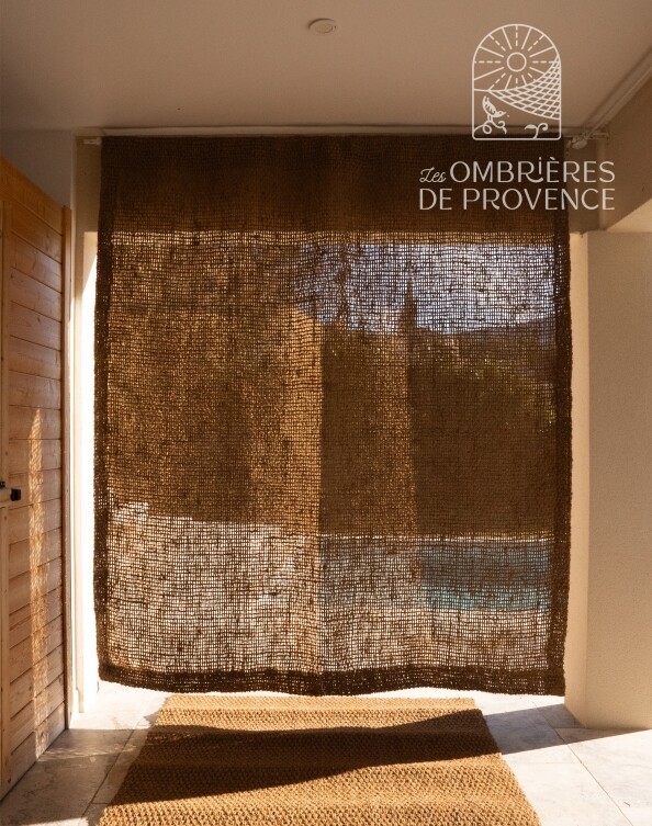 Rideaux en coco à ourlet ouvert